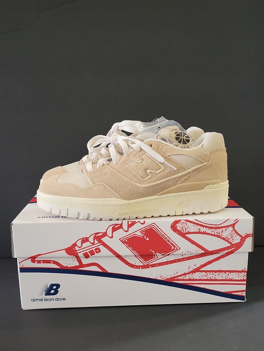 ALD x New Balance 550 Shoes Aime Leon Dore Brown White Suede Sz M 9D W 10.5 NIB
